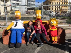 The Simpsons at Las Fallas 2019